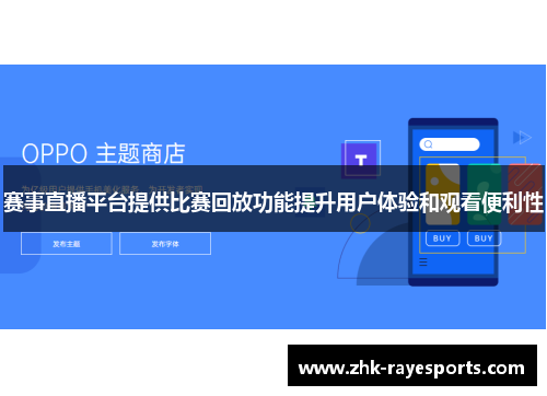 赛事直播平台提供比赛回放功能提升用户体验和观看便利性 赛事直播平台提供比赛回放功能提升用户体验和观看便利性