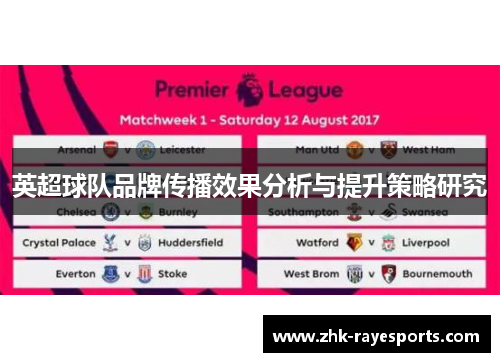 英超球队品牌传播效果分析与提升策略研究
